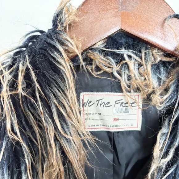 Free people we the free Ombre All Night Fur Jacket size XS - Picture 4 of 8